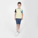 T-shirt garçon manches courtes contrastées SIDI BOUSAID