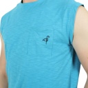 Débardeur flammé homme avec poche plaquée