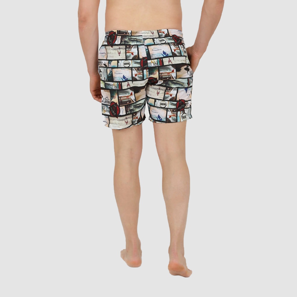 Short de bain homme court imprimé SURFING