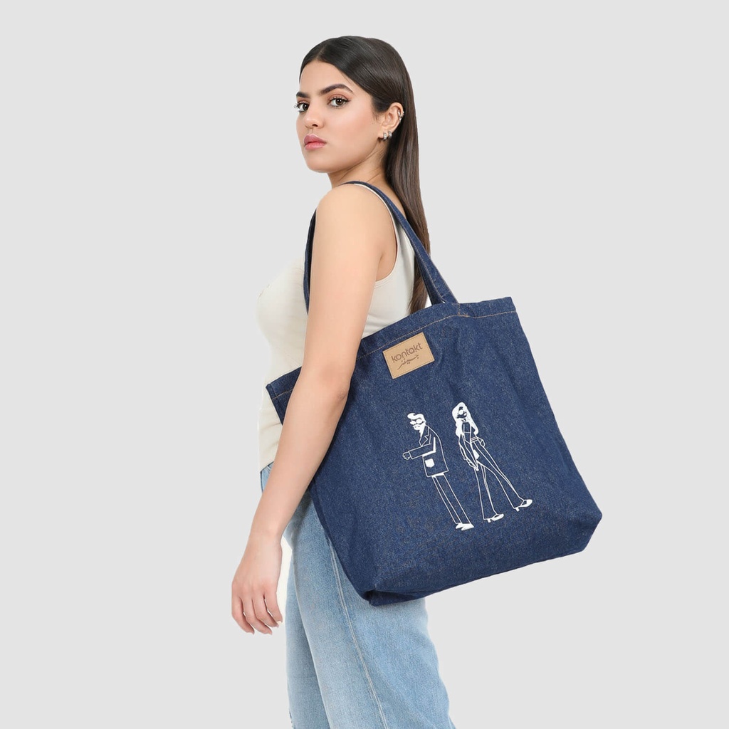 Tote bag en jeans DALI &amp; KINDA