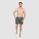 Short de bain homme court imprimé feuille de palmier