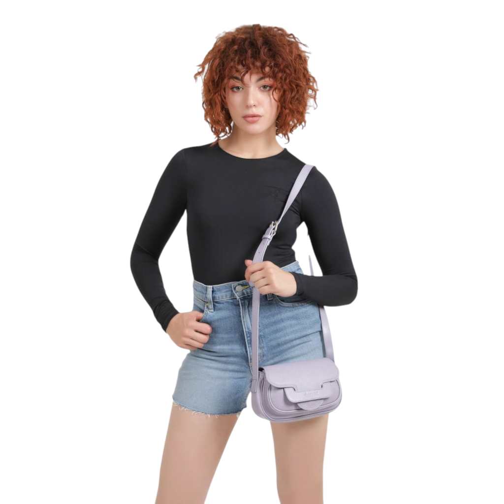 Sac bandoulière en cuir - SAGHIRA