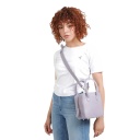 Sac carré en cuir avec bandoulière amovible - DONIA