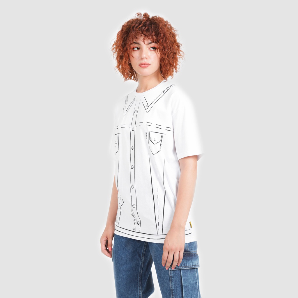 T-shirt oversized femme manches courtes CROQUIS DENIM