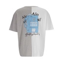 T-shirt oversized homme manches courtes bi-couleurs