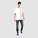 T-shirt oversized homme manches courtes bi-couleurs