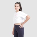 T-shirt crop fille manches courtes avec revers MISS ADORABLE