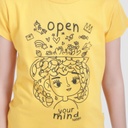 T-shirt fille manches courtes OPEN YOUR MIND