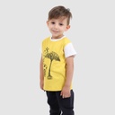 T-shirt bébé manches courtes contrastés GIRAFFE