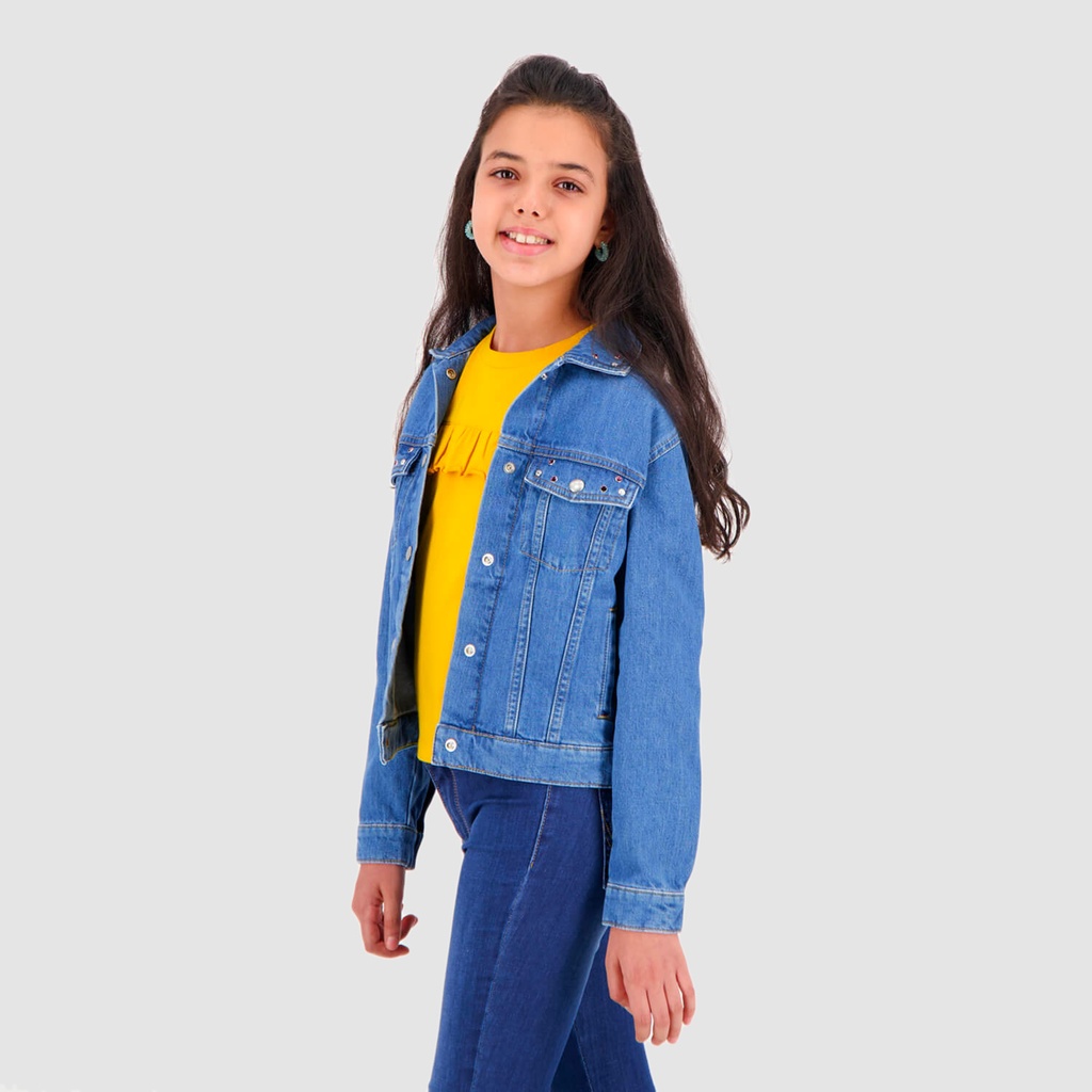 Regular jacket fille en jeans