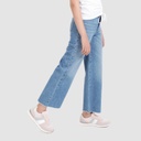 Wide leg jeans fille