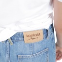 Wide leg jeans fille