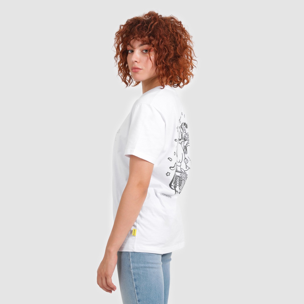 T-shirt unisexe manches courtes COLORIAGE TIGRE