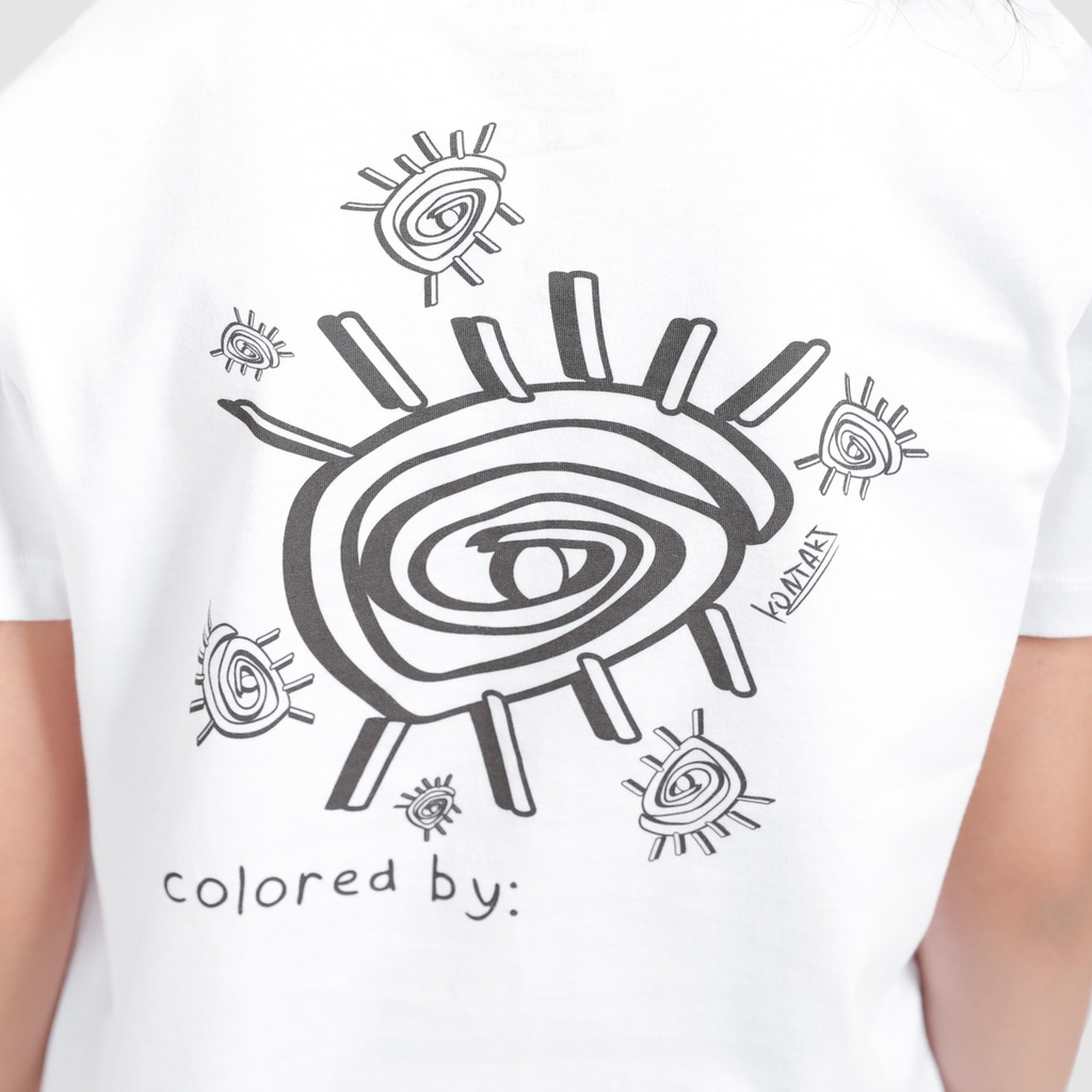 T-shirt unisexe enfant manches courtes COLORIAGE  EYES