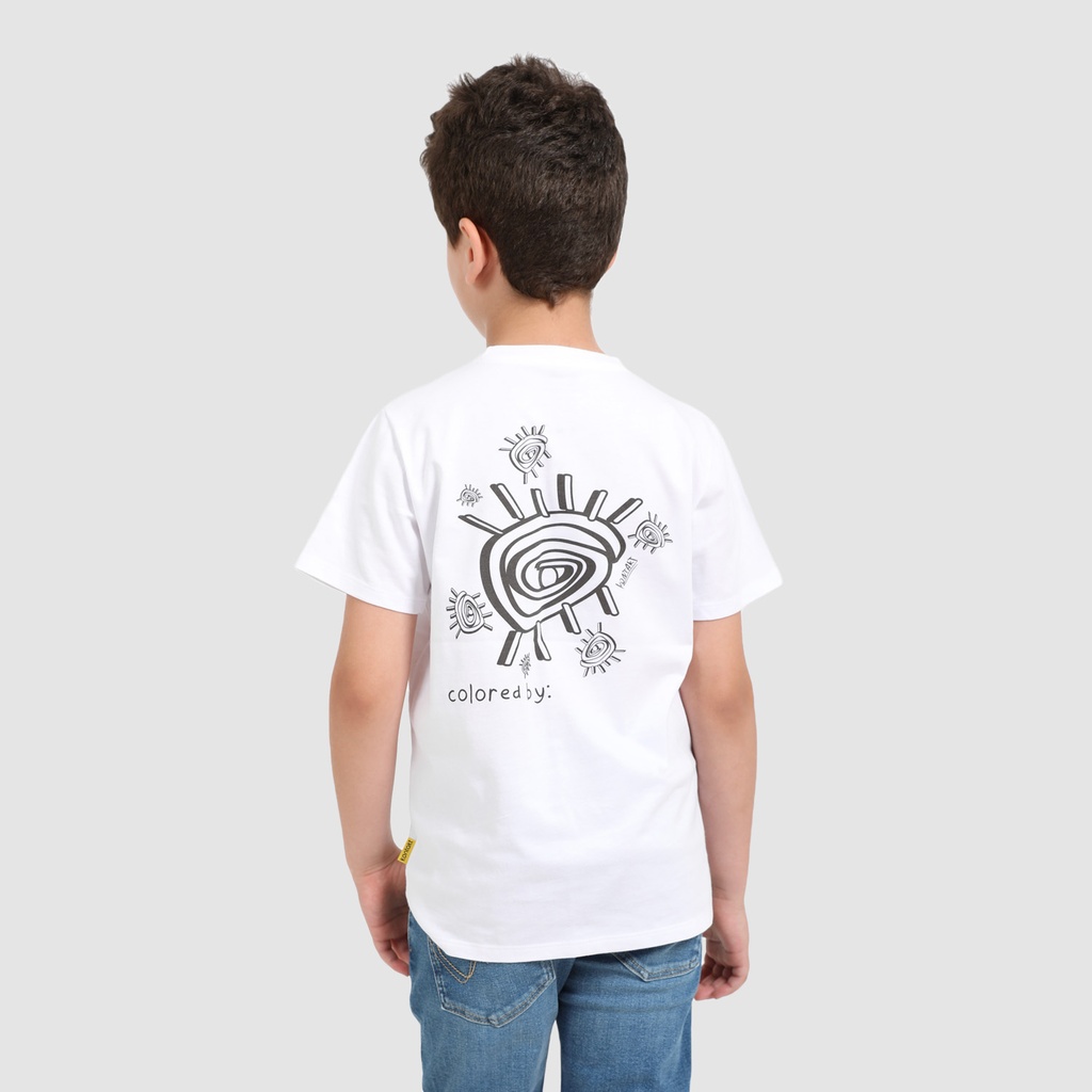 T-shirt unisexe enfant manches courtes COLORIAGE  EYES