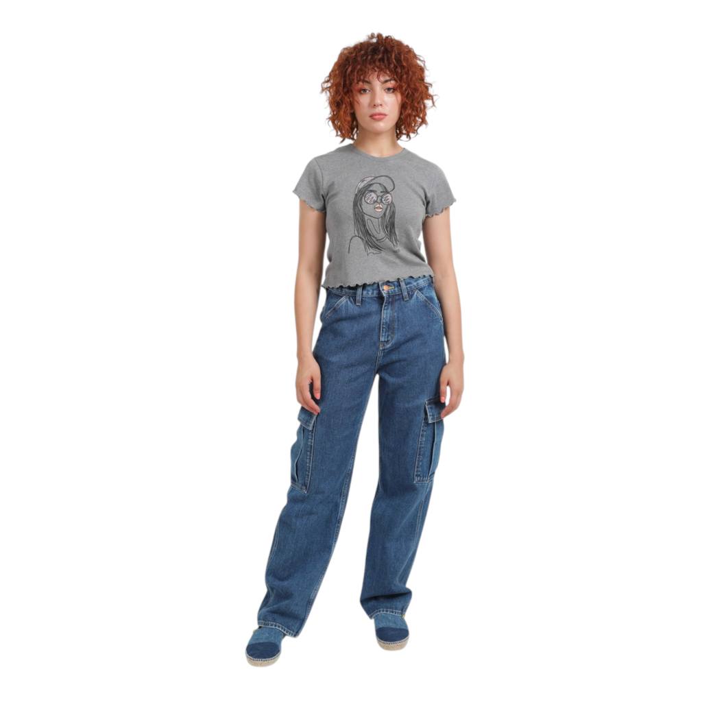 Cargo jeans femme - KAMILA