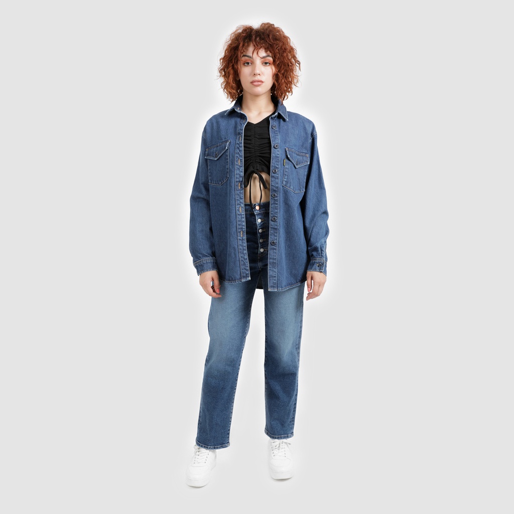 Chemise oversized femme en jeans - SHER