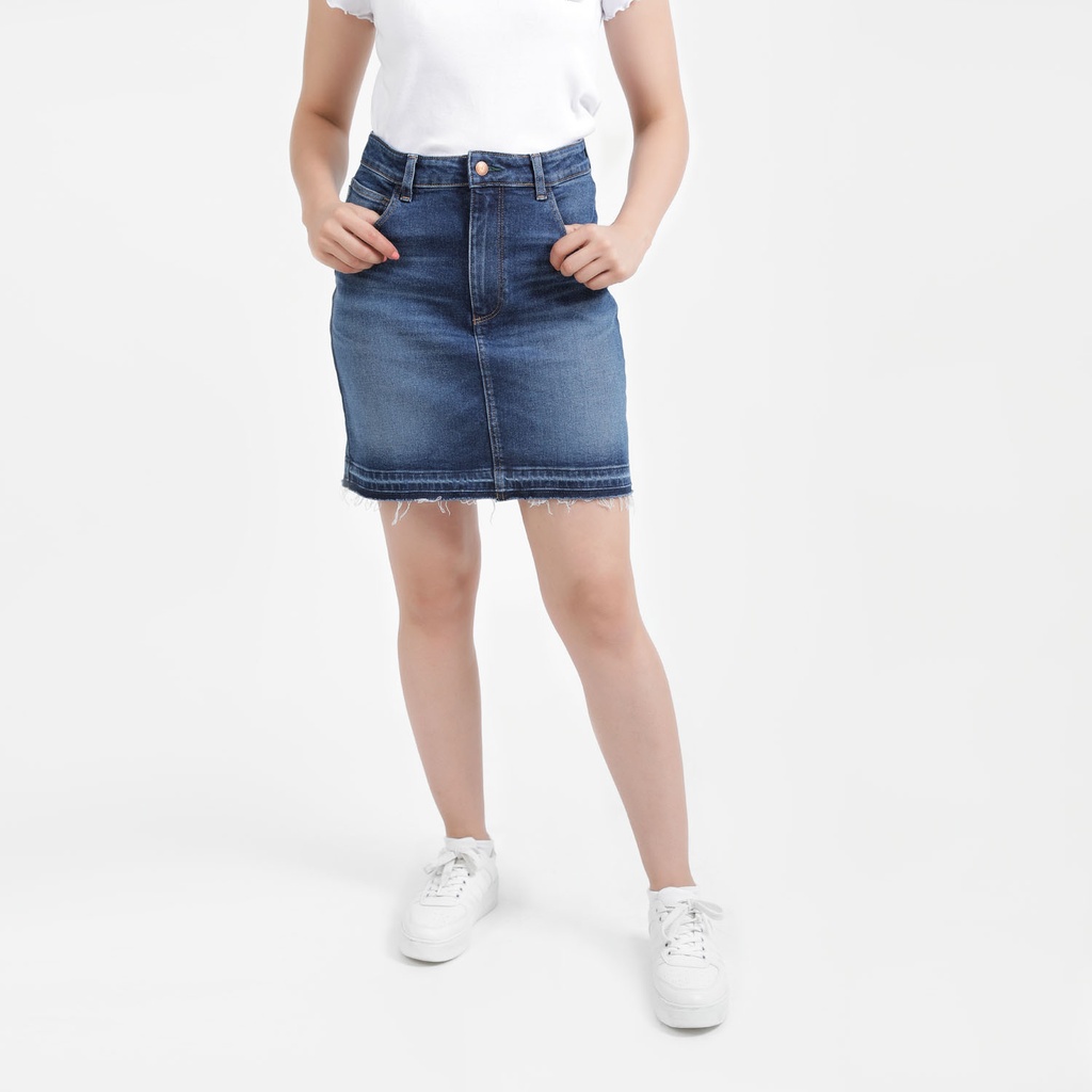 Jupe mini femme en jeans- MINA