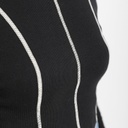 T-shirt crop côtelé femme manches longues avec flat lock