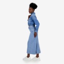 Cropped chemise western femme en jeans - SHERAZADE