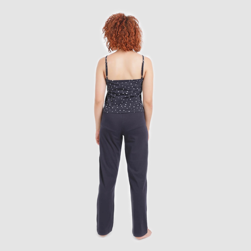 Ensemble femme bretelle et pantalon IMPRIME ETOILE