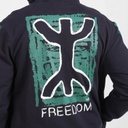 Hoodie zippé homme avec découpe FREEDOM