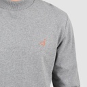 Sweat homme col cheminé avec broderie