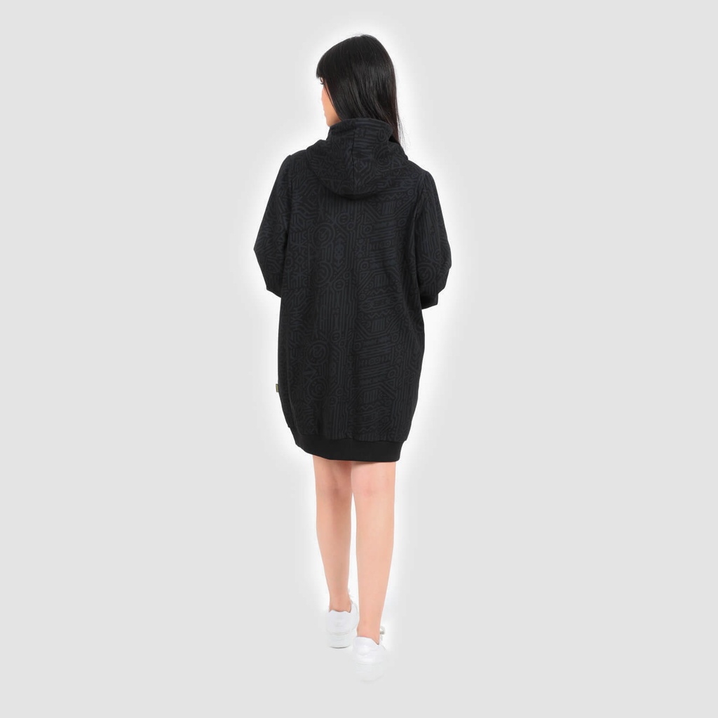 Robe hoodie femme IMPRIME BERBERE