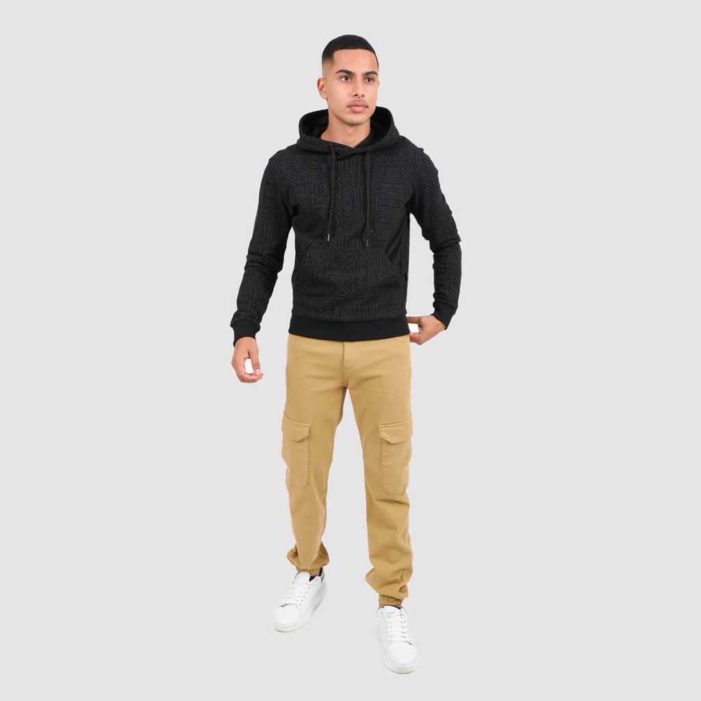 Hoodie homme manches longues IMPRIME BERBERE