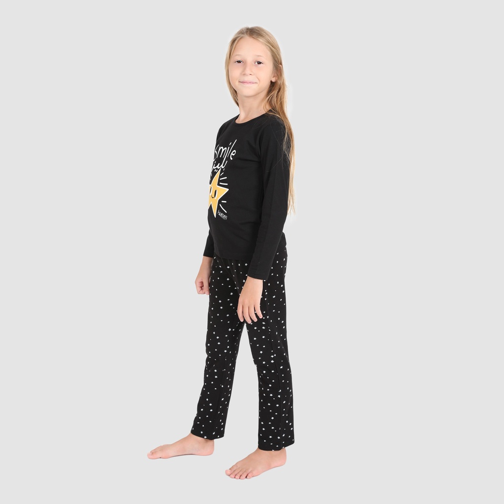 Pyjama fille manches longues SMILE يليز