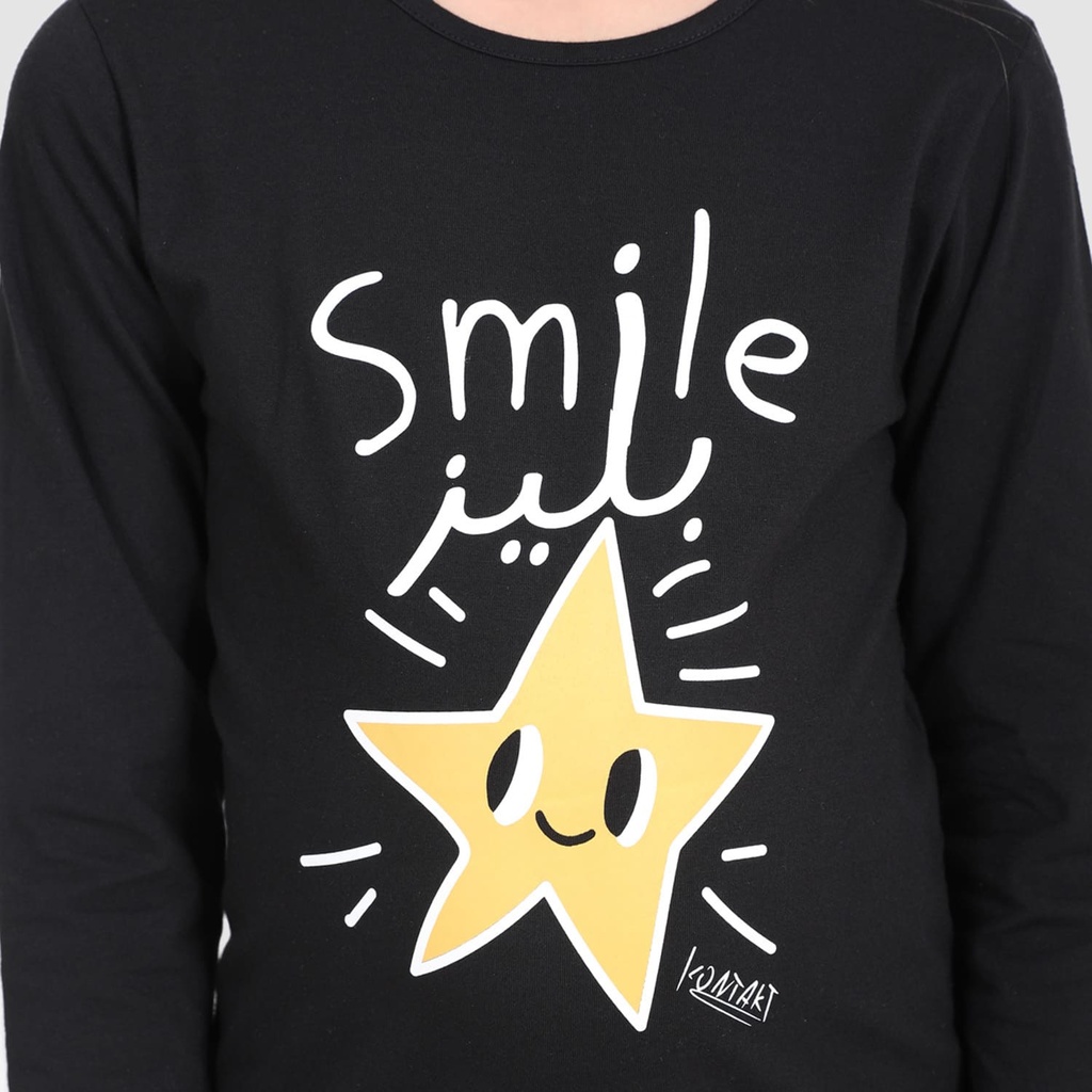 Pyjama fille manches longues SMILE يليز