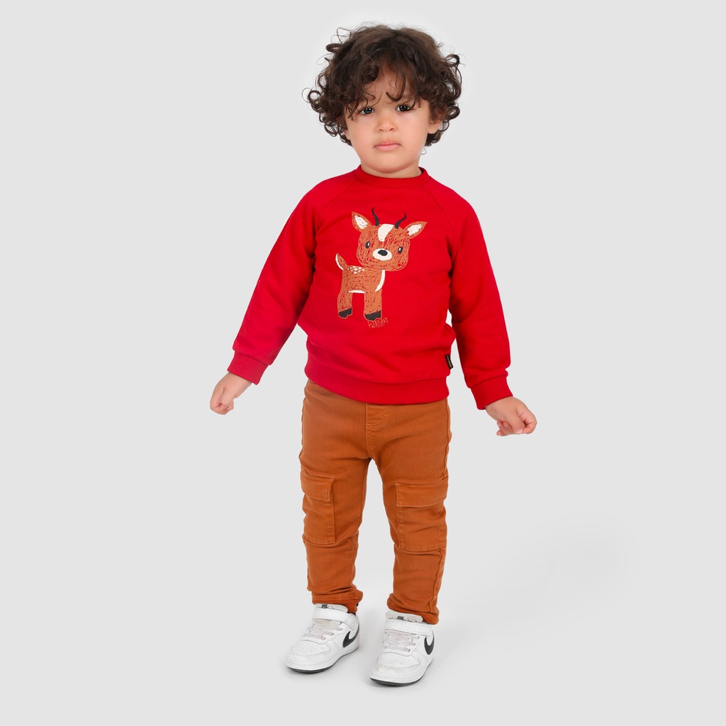 Sweat bébé manche raglan GAZELLE