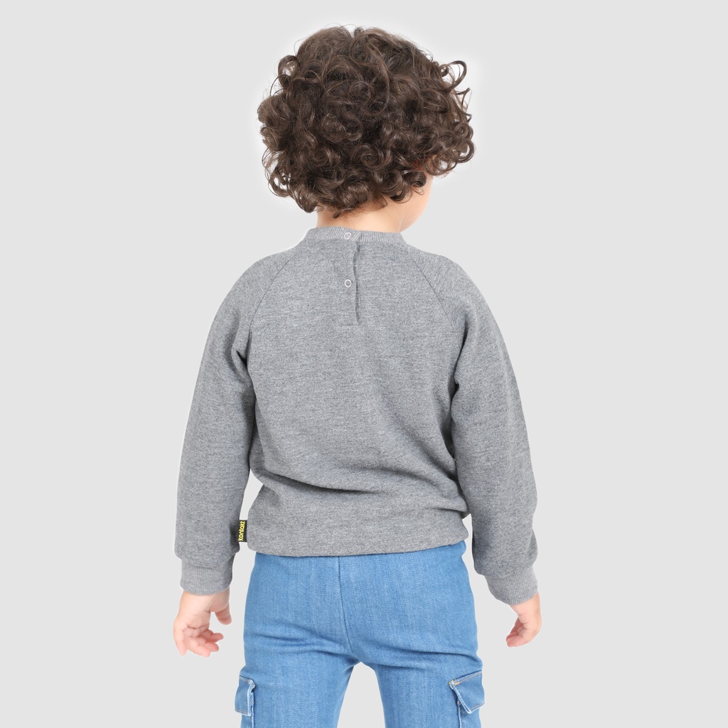 Sweat bébé manches raglan CHAMEAU