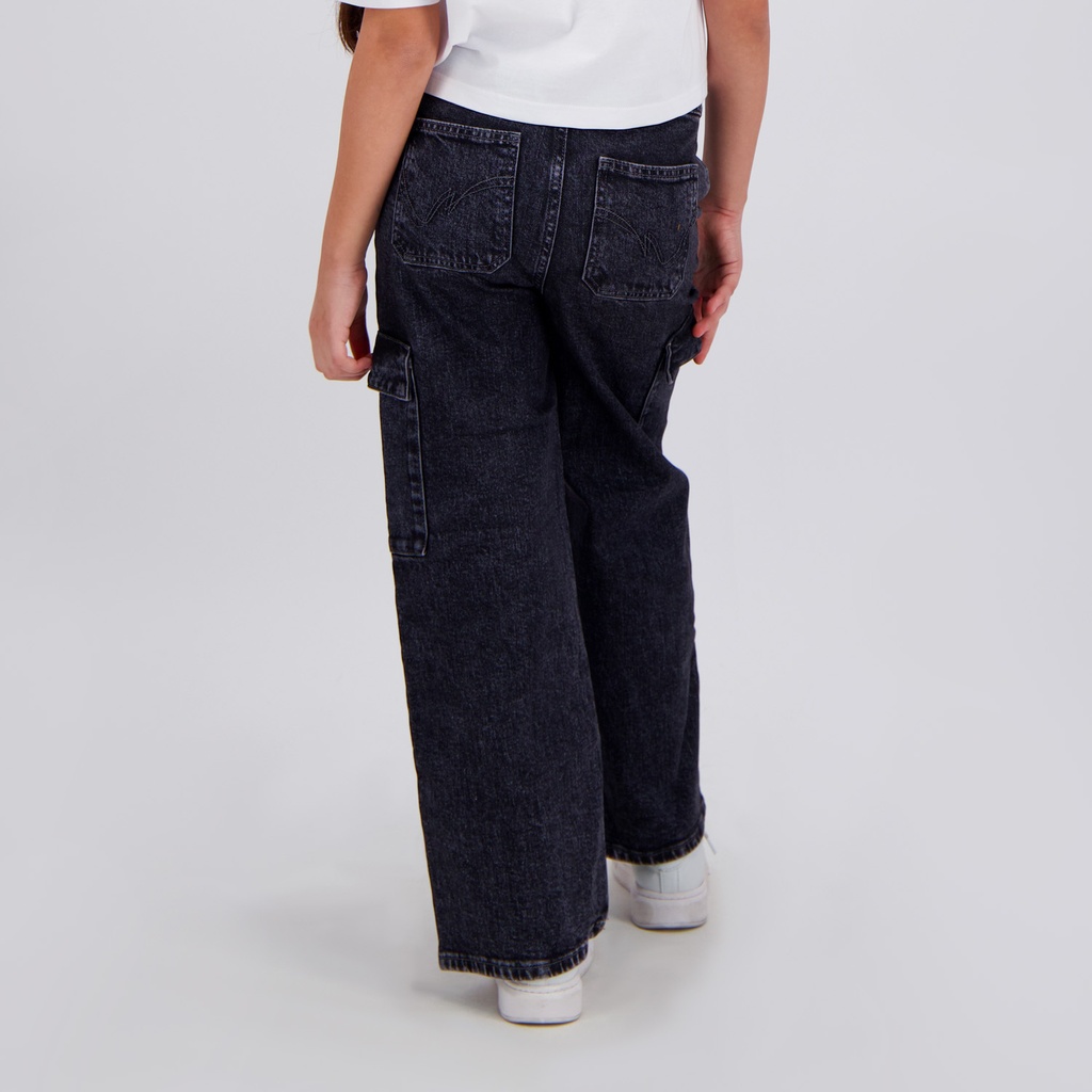 Cargo jeans fille