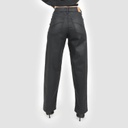 Straight jeans femme effet cuir -SARRA