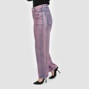 Straight jeans femme metallique -SARRA