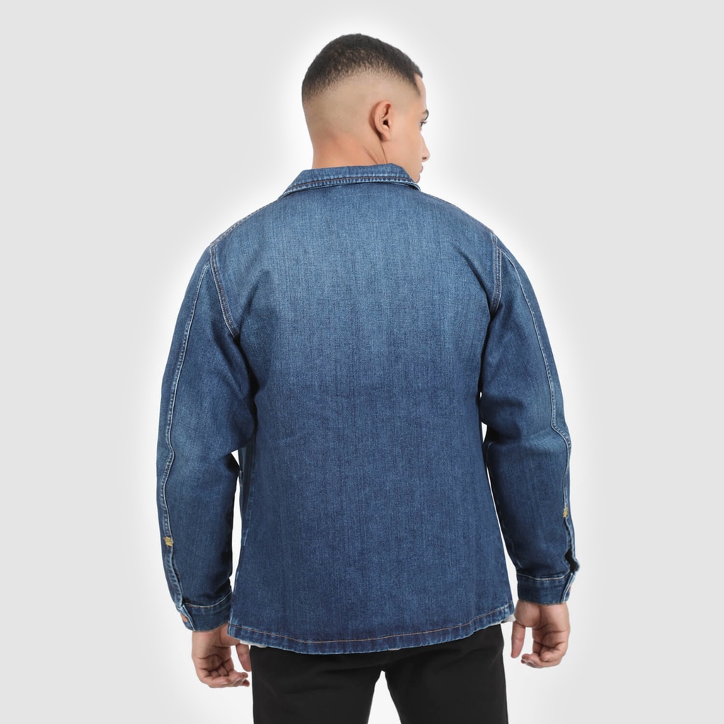 Workwear jacket homme en jeans-WAEL