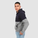 Hoodie homme bi-couleurs avec details broderie