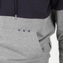 Hoodie homme bi-couleurs avec details broderie