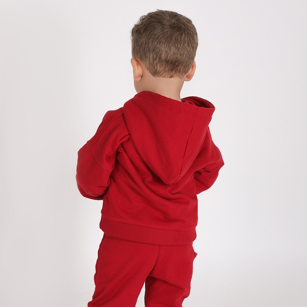 Hoodie zippé bébé manches tombantes