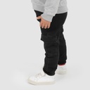 Jogger cargo bébé avec ceinture en cote en jeans