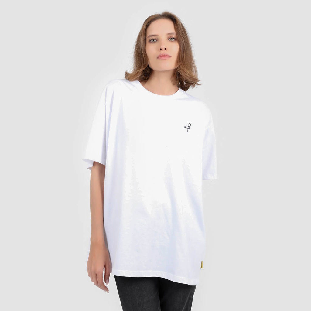 T-shirt unisexe manches courtes oversized  ليلة و فراڨها- صباح