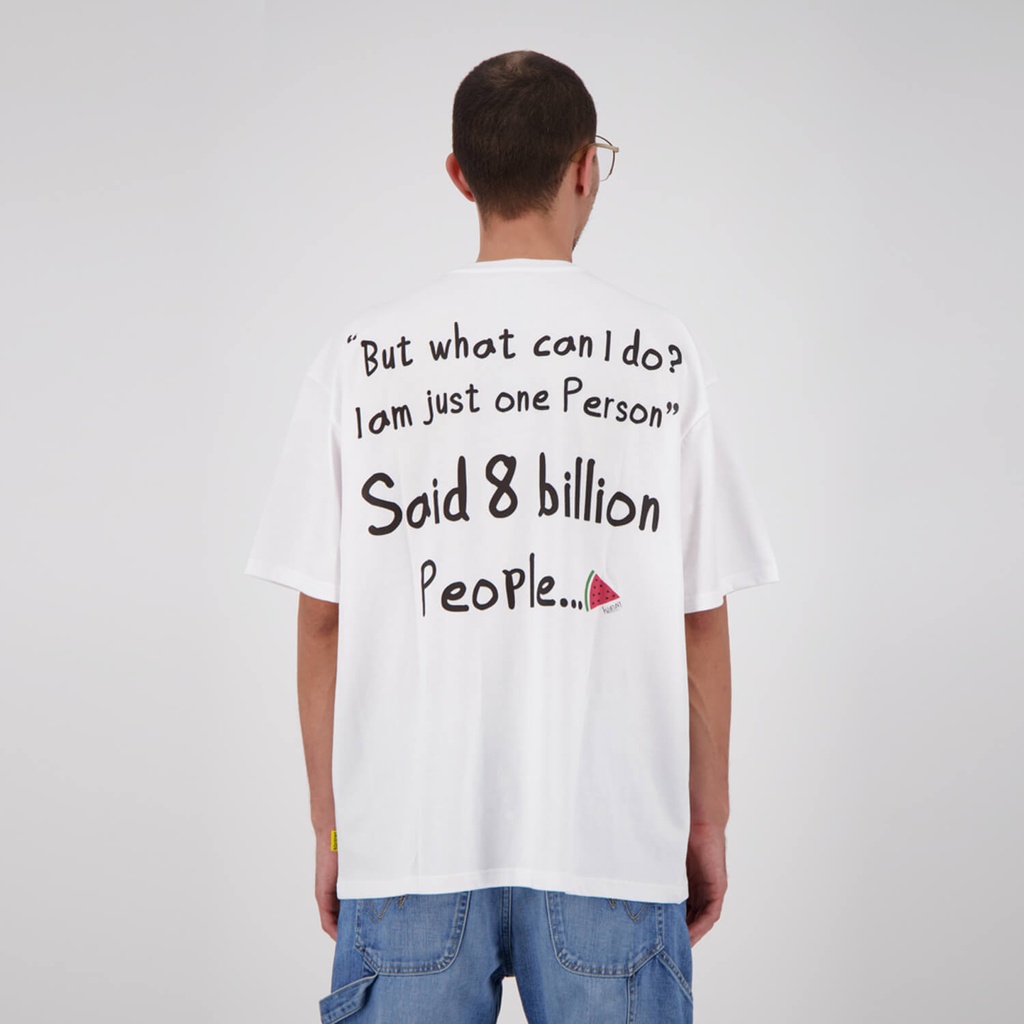 T-shirt unisexe oversized manches courtes SAID 8 BILLION PEOPLE