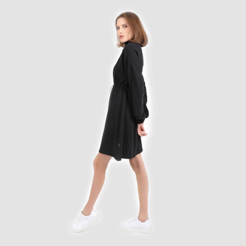 Robe sweat femme avec manches bouffantes