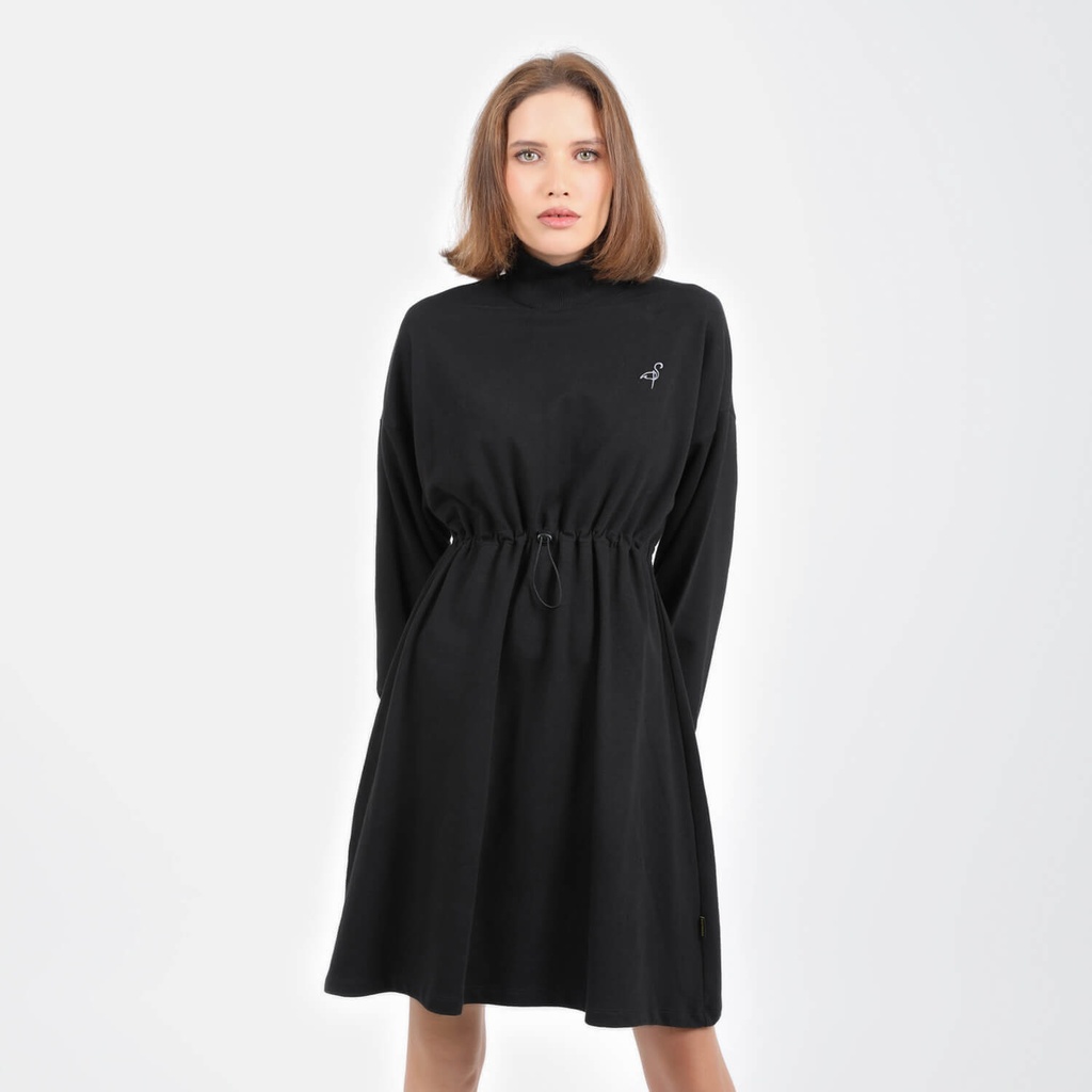 Robe sweat femme avec manches bouffantes