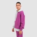 Hoodie oversized homme bi-couleurs