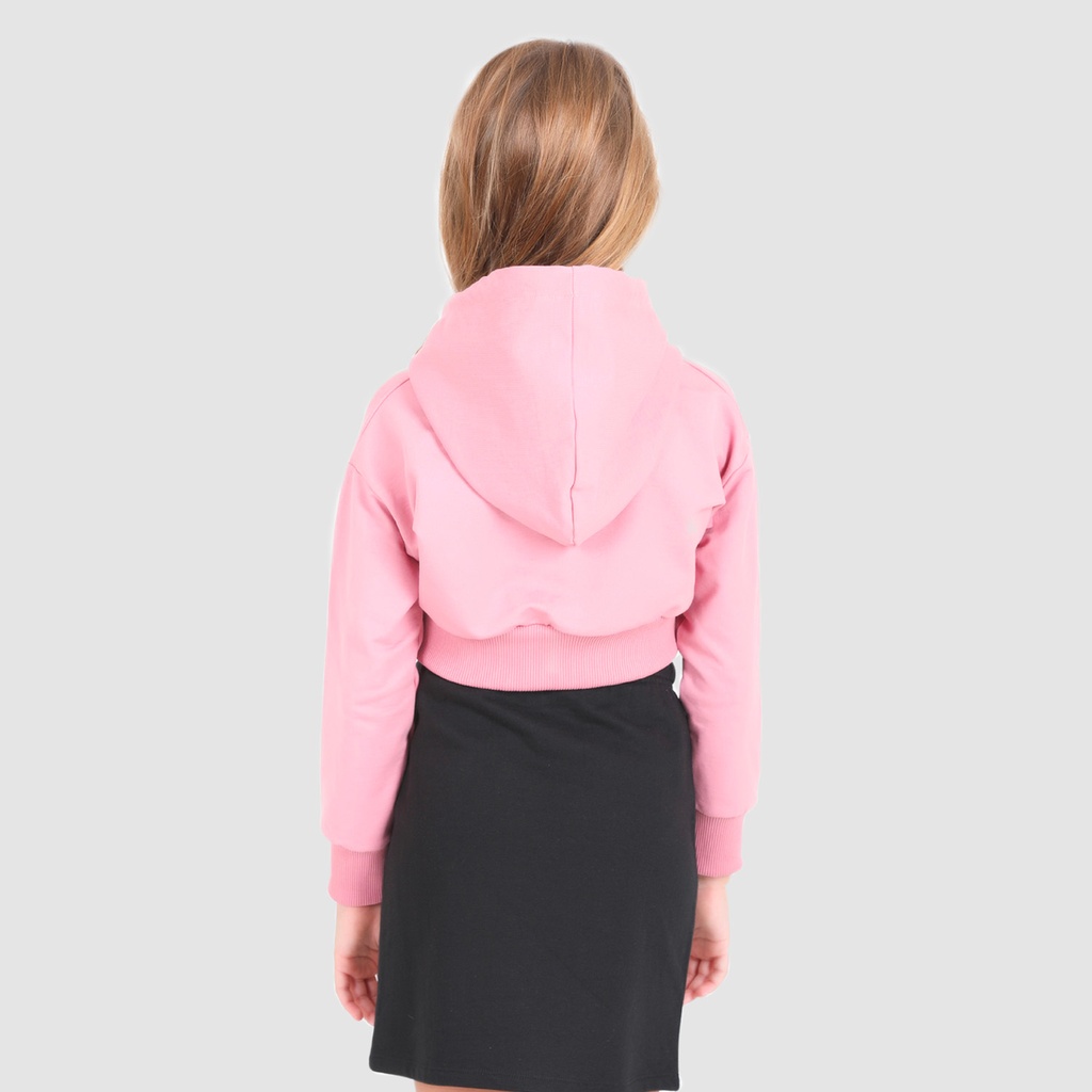 Hoodie crop fille PINK INTENSE