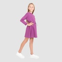 Robe sweat fille avec élastique à la taille