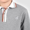 Sweat polo garçon avec broderie