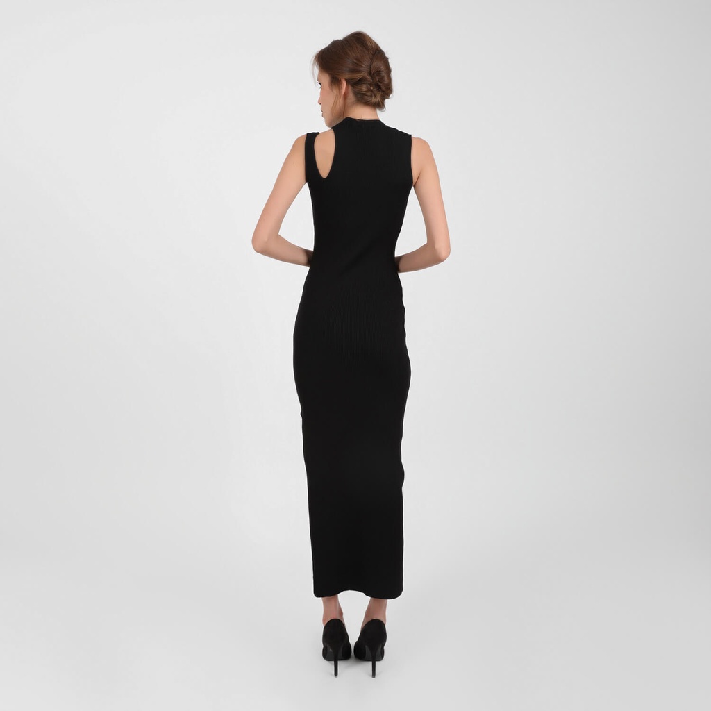 Robe maxi femme avec cut out en maille fine